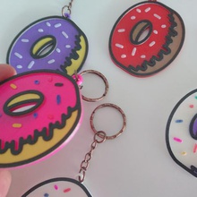 keychain donuts fashion 3dlito key ring porte-cls 3d print model - Mito3D
