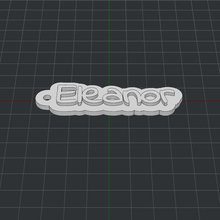 keychain eleanor 3d print model - Mito3D