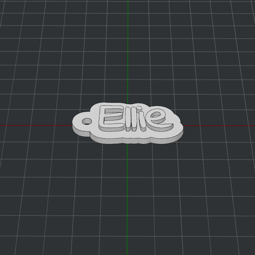 anahtarlık Ellie 3D print model - Mito3D