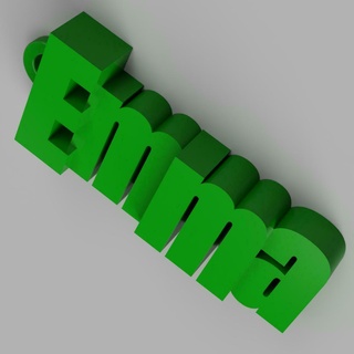 Schlüsselbund Emma Kinder Geschenk Benutzerdefiniert Name Party Schlüssel Ring Gruppen Familie 3d print model - Mito3D