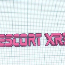 Anahtarlık escort xr3 sanat fordescortcoswordt 3d print model - Mito3D