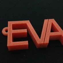 porte clés Eva 3d print model - Mito3D