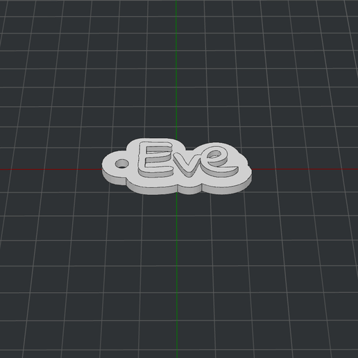 anahtarlık Havva 3D print model - Mito3D