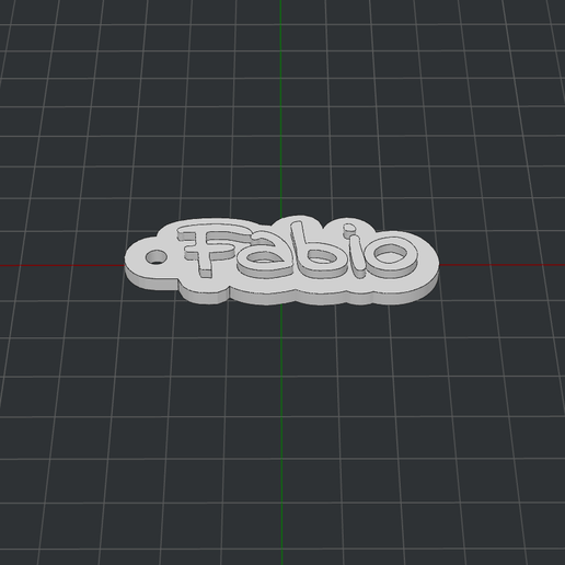 keychain fabio 3D print model - Mito3D