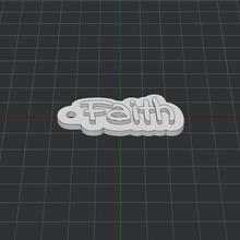 keychain faith 3d print model - Mito3D