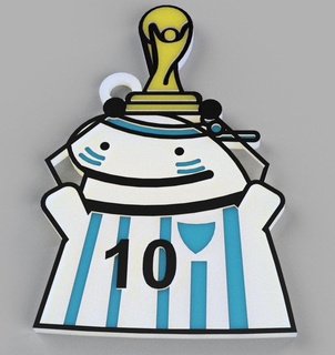 keychain flork argentina qatar cup flork world argentina cup qatar 2022 mi3d  3d print model - Mito3D
