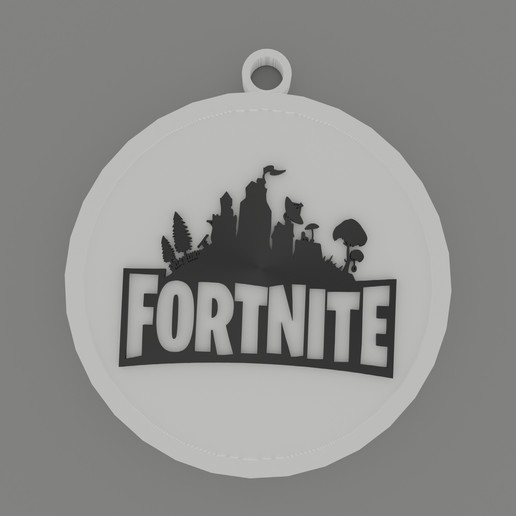 keychain fortnite game 3D print model - Mito3D