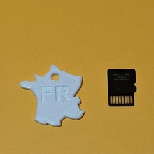 porte clés France clé bague 3d print model - Mito3D