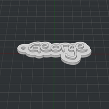 keychain george 3d print model - Mito3D