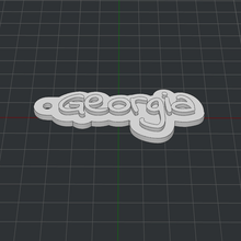 keychain georgia 3d print model - Mito3D