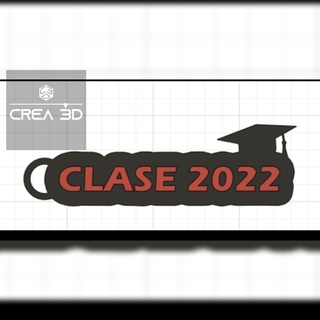 keychain graduates 2022 baccalaureate promo graduation egress bachelor 3d print model - Mito3D