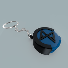 keychain grinder - personalized chopper weed art collectable joint key ring 3d print model - Mito3D