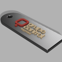 llavero de control grupo logotipo la joyería anillo claves llaveros 3d print model - Mito3D