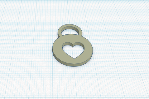 Schlüsselbund Herz Augen Emoji Erweiterung Schlüssel Ring Tür pelzig v2 3d print model - Mito3D