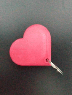 porte clés cœur Cadre photo février 14th maman Saint Valentin journée amoureux l'amour cadeau relation amicale romantique 3d print model - Mito3D
