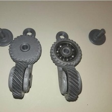 keychain helical gear game 3d print model - Mito3D