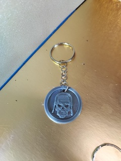 keychain helmet key ring cranium 3d bricoloup skeleton 3d print model - Mito3D