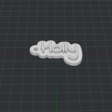 keychain holly 3d print model - Mito3D