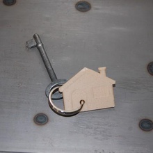 keychain house home 3d print model - Mito3D