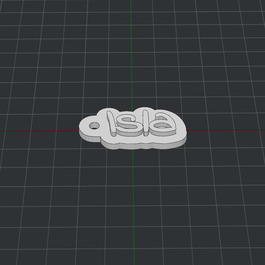 porte clés Isla 3D print model - Mito3D