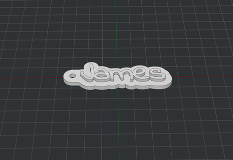 llavero James 3d print model - Mito3D