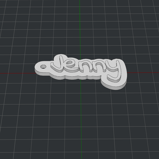 chaveiro Jenny 3D print model - Mito3D