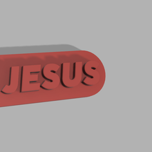 portachiavi Gesù gadget 3d print model - Mito3D