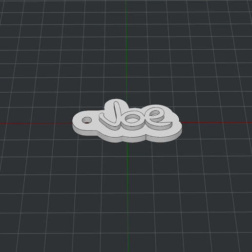 keychain joe 3D print model - Mito3D