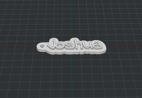 llavero Joshua Josué 3d print model - Mito3D