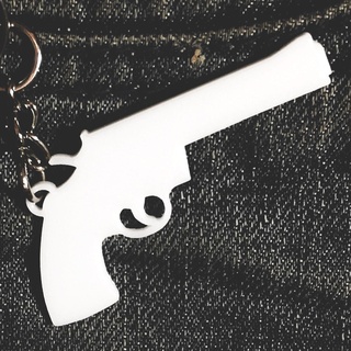 chaveiro arma pingente colar pendente pulseira anel medalhão prato keychain3d 3d print model - Mito3D