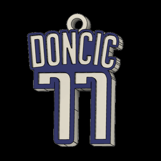 anahtarlık Luka Doncic 77 Basketbol Ürdün Dallas mavericks Irving 3d print model - Mito3D