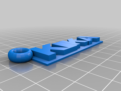 anahtarlık dikizlemek 3d baskı 3d print model - Mito3D