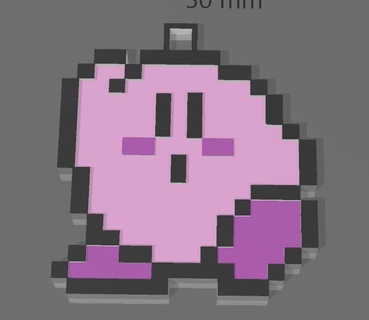 chaveiro Kirby 3d print model - Mito3D