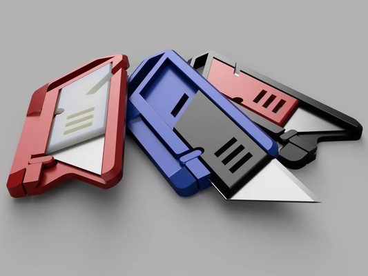 porte clés couteau utilitaire lame titulaire soutien papier coupeur accueil maison main 3d print model - Mito3D
