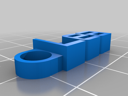 keychain lea customized organization 3d print model - Mito3D