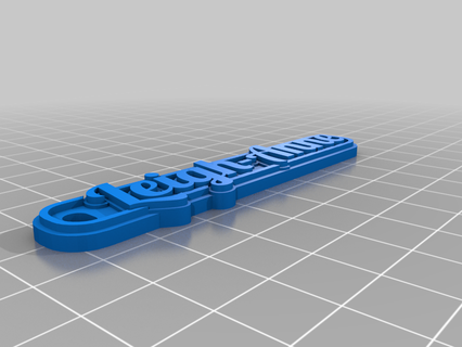 llavero leigh anne personalizado llaveros 3d print model - Mito3D