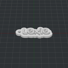 keychain lexie 3d print model - Mito3D