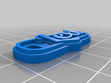 portachiavi lexi personalizzato Portachiavi 3d print model - Mito3D