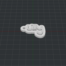 keychain lilly 3d print model - Mito3D