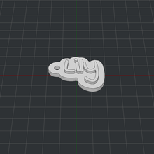 keychain lily 3d print model - Mito3D