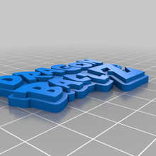 keychain logo dragan ball tool 3d printing 3d print model - Mito3D