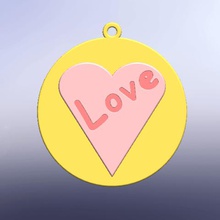 keychain love fashion valentine honey 14 feb lover gift tool heart 3d print model - Mito3D