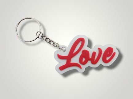 keychain love san valentin valentim amor amo-te 3d print model - Mito3D