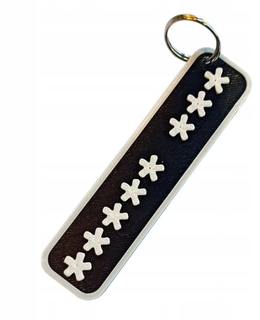 porte clés l'amour 39 écriture brelok aime pi étoiles Pologne polska ebac côté 3d print model - Mito3D