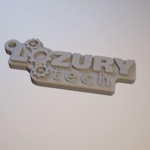 Schlüsselanhänger lozury tech llavero Schmuck 3d print model - Mito3D
