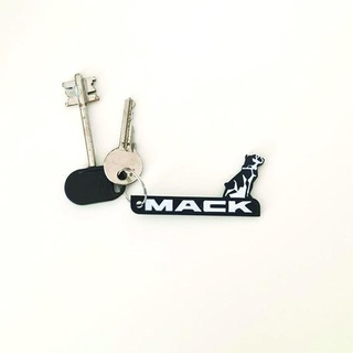 porte clés mack logo marque moto bicyclette moteur conception art symbole multicolore voiture cadeau marques 3d print model - Mito3D