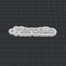 keychain marcello 3d print model - Mito3D