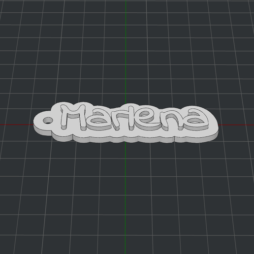 keychain marlena 3D print model - Mito3D