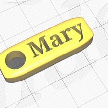 anahtarlık Mary moda seyahat 3d print model - Mito3D