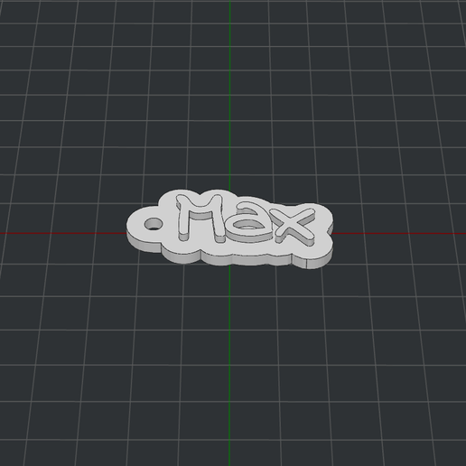 chaveiro max 3D print model - Mito3D